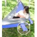 JOYFOX Rede De Dormir Camping Construção Rápida, Portátil Dobrável Rede de Árvore Acampamento (Médio Azul)